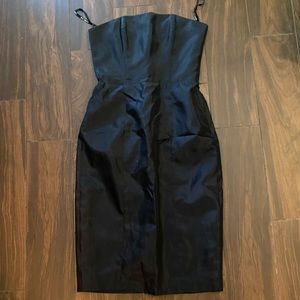 Betsy Johnson black strapless dress